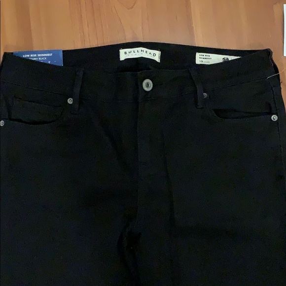 Bullhead low rise skinniest black jeans - 13 long - Picture 5 of 14